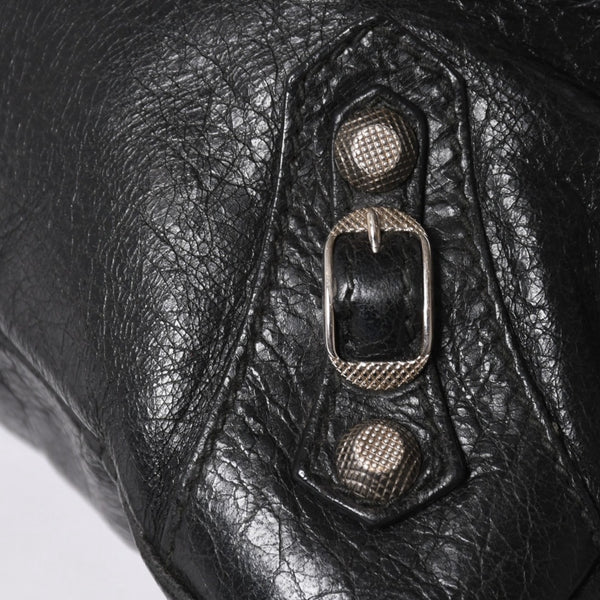 極美品 BALENCIAGA バレンシアガ ザ ジャイアント タウン 2WAY ハンドバッグ 285434 ブラック レザー ショルダー 中古 4a004969