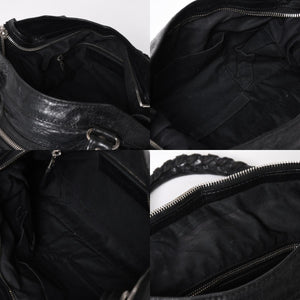 極美品 BALENCIAGA バレンシアガ ザ ジャイアント タウン 2WAY ハンドバッグ 285434 ブラック レザー ショルダー 中古 4a004969