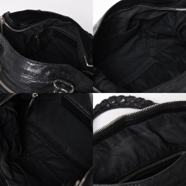 極美品 BALENCIAGA バレンシアガ ザ ジャイアント タウン 2WAY ハンドバッグ 285434 ブラック レザー ショルダー 中古 4a004969