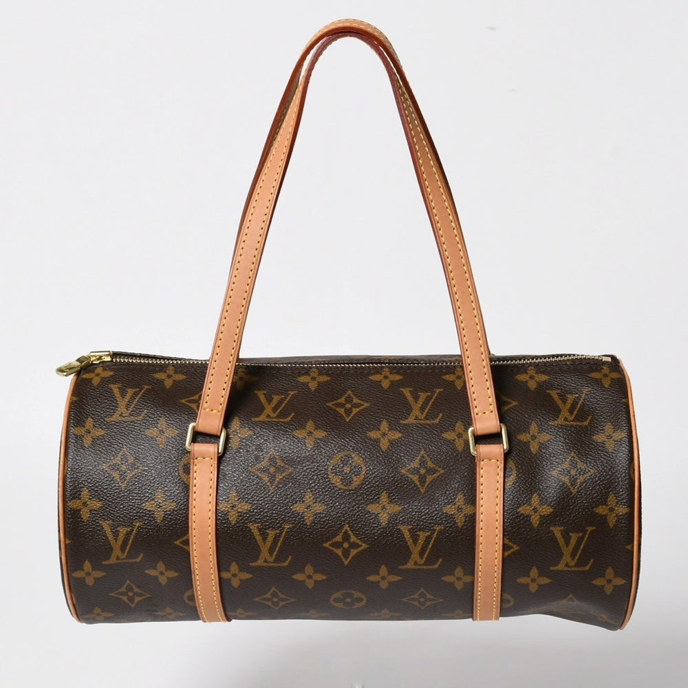Very good condition LOUIS VUITTON Papillon 30 GM handbag M51365 Monogram gold hardware cylindrical used 4a004967