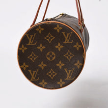 画像をギャラリービューアに読み込む, 極美品 LOUIS VUITTON ルイヴィトン パピヨン30 GM ハンドバッグ M51365 モノグラム ゴールド金具 筒型 中古 4a004967