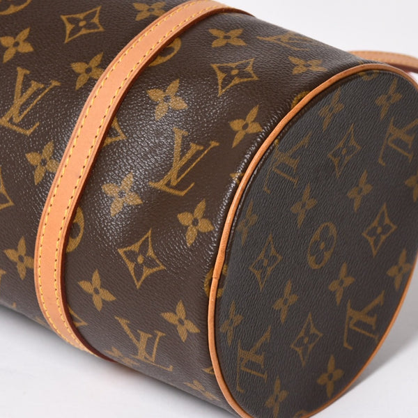 極美品 LOUIS VUITTON ルイヴィトン パピヨン30 GM ハンドバッグ M51365 モノグラム ゴールド金具 筒型 中古 4a004967