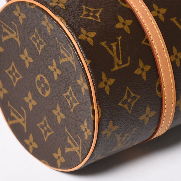 極美品 LOUIS VUITTON ルイヴィトン パピヨン30 GM ハンドバッグ M51365 モノグラム ゴールド金具 筒型 中古 4a004967