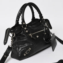 画像をギャラリービューアに読み込む, 極美品 BALENCIAGA バレンシアガ ザ ジャイアント タウン 2WAY ハンドバッグ 285434 ブラック レザー ショルダー 中古 4a004969