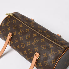 画像をギャラリービューアに読み込む, 極美品 LOUIS VUITTON ルイヴィトン パピヨン30 GM ハンドバッグ M51365 モノグラム ゴールド金具 筒型 中古 4a004967