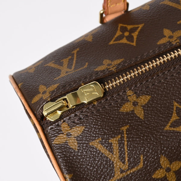 極美品 LOUIS VUITTON ルイヴィトン パピヨン30 GM ハンドバッグ M51365 モノグラム ゴールド金具 筒型 中古 4a004967