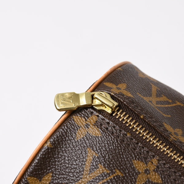 極美品 LOUIS VUITTON ルイヴィトン パピヨン30 GM ハンドバッグ M51365 モノグラム ゴールド金具 筒型 中古 4a004967