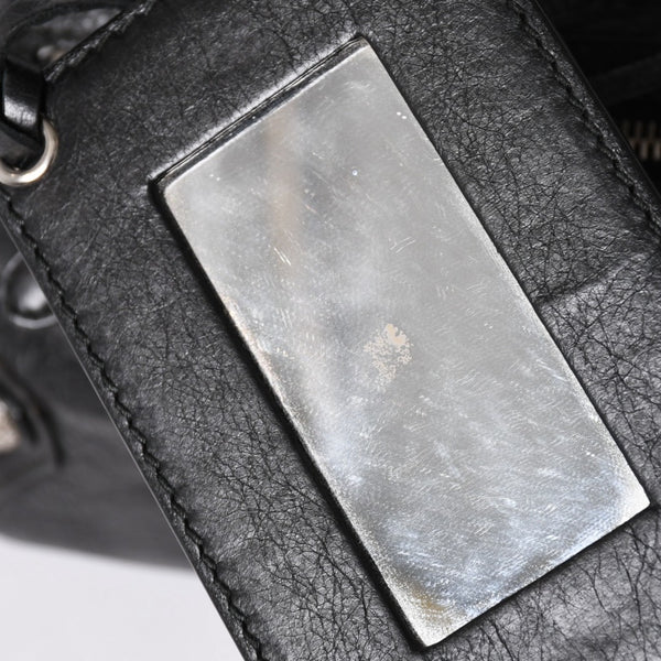 極美品 BALENCIAGA バレンシアガ ザ ジャイアント タウン 2WAY ハンドバッグ 285434 ブラック レザー ショルダー 中古 4a004969