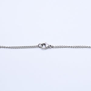 極美品 CHANEL シャネル ココマークロゴ シルバーチェーンネックレス 04P刻印 重量5.75g ホワイト メタル シルバー金具 中古 4b008836