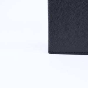 新品同様品 CHANEL シャネル Coco Mark ココマーク 手帳カバー ブックカバー 6番台 ブラック ゴールド金具 中古 4a004976