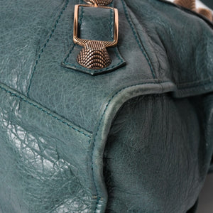 BALENCIAGA バレンシアガ ジャイアント シティ グリーン 173084 ハンドバッグ 2WAY レザー 美品 中古 4a004978