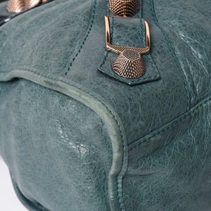 BALENCIAGA バレンシアガ ジャイアント シティ グリーン 173084 ハンドバッグ 2WAY レザー 美品 中古 4a004978