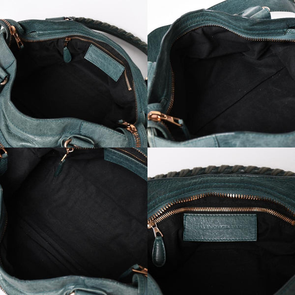 BALENCIAGA バレンシアガ ジャイアント シティ グリーン 173084 ハンドバッグ 2WAY レザー 美品 中古 4a004978