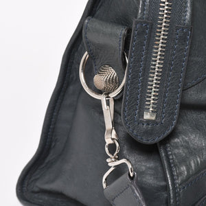 極美品 BALENCIAGA バレンシアガ ザジャイアントパートタイム エディターズバック 2WAYバッグ 173082 グリーン シルバー金具 中古 4a004979