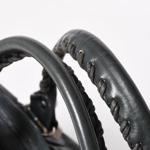 極美品 BALENCIAGA バレンシアガ ザジャイアントパートタイム エディターズバック 2WAYバッグ 173082 グリーン シルバー金具 中古 4a004979
