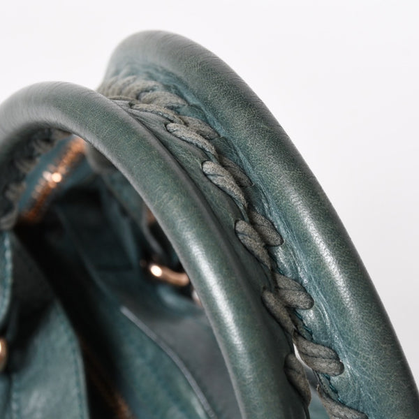 BALENCIAGA バレンシアガ ジャイアント シティ グリーン 173084 ハンドバッグ 2WAY レザー 美品 中古 4a004978
