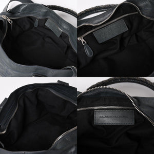 極美品 BALENCIAGA バレンシアガ ザジャイアントパートタイム エディターズバック 2WAYバッグ 173082 グリーン シルバー金具 中古 4a004979