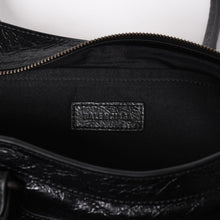 画像をギャラリービューアに読み込む, 新品同様品 BALENCIAGA バレンシアガ Le Cityn East-West アリーナ ラムスキン ブラスハードウェア 8457042 ブラック シルバー金具 中古 4a004985
