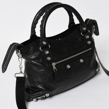 画像をギャラリービューアに読み込む, 極美品 BALENCIAGA バレンシアガ ザ ジャイアント タウン 2WAY ハンドバッグ 285434 ブラック レザー ショルダー 中古 4a004970