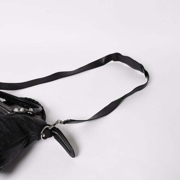 極美品 BALENCIAGA バレンシアガ ザ ジャイアント タウン 2WAY ハンドバッグ 285434 ブラック レザー ショルダー 中古 4a004970