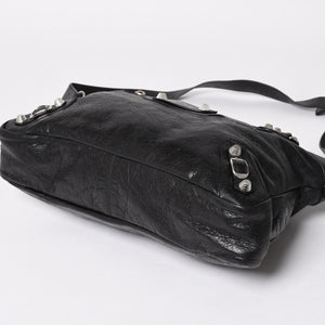 極美品 BALENCIAGA バレンシアガ ザ ジャイアント タウン 2WAY ハンドバッグ 285434 ブラック レザー ショルダー 中古 4a004970