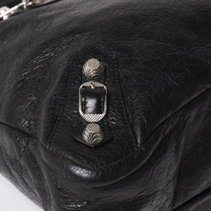 極美品 BALENCIAGA バレンシアガ ザ ジャイアント タウン 2WAY ハンドバッグ 285434 ブラック レザー ショルダー 中古 4a004970