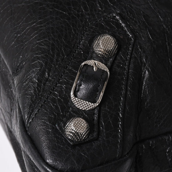 極美品 BALENCIAGA バレンシアガ ザ ジャイアント タウン 2WAY ハンドバッグ 285434 ブラック レザー ショルダー 中古 4a004970