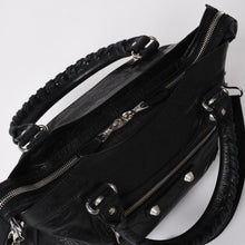 画像をギャラリービューアに読み込む, 極美品 BALENCIAGA バレンシアガ ザ ジャイアント タウン 2WAY ハンドバッグ 285434 ブラック レザー ショルダー 中古 4a004970