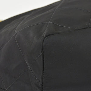 PRADA One Shoulder Bag Tote Bag Triangle Logo Nylon Black Gold Hardware Good Condition Used 4a004980