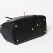 画像をギャラリービューアに読み込む, 極美品 BALENCIAGA バレンシアガ Bel Air ベルエア― キャリーオールバッグ ミディアム スムースレザー ブラック ゴールド金具 中古 4a004797
