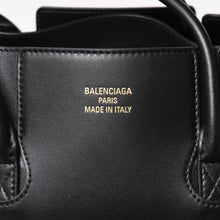 画像をギャラリービューアに読み込む, 極美品 BALENCIAGA バレンシアガ Bel Air ベルエア― キャリーオールバッグ ミディアム スムースレザー ブラック ゴールド金具 中古 4a004797