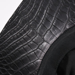 HERMES エルメス キャップ Black ブラック Cashmere カシミヤ レザー サイズ59 シルバー金具 美品 中古 4a004817