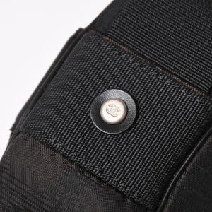 極美品 CHANEL シャネル ニュートラベルライン ショルダーバッグ A30913 10番台 ココマーク ブラック ナイロンキャンバス 中古 4a004964