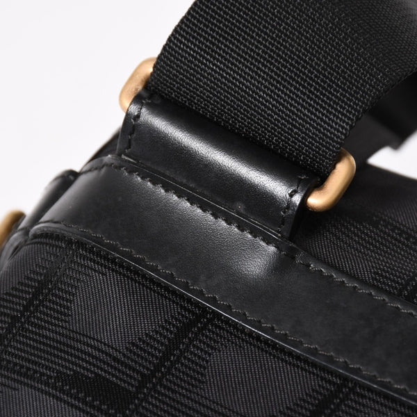 極美品 CHANEL シャネル ニュートラベルライン メッセンジャーバッグ 11番台 ナイロンジャガード レザー ゴールド金具 中古 4a004968