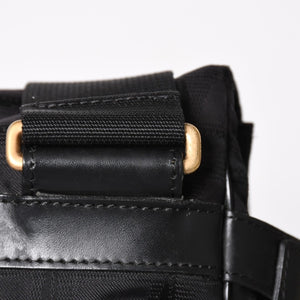 極美品 CHANEL シャネル ニュートラベルライン メッセンジャーバッグ 11番台 ナイロンジャガード レザー ゴールド金具 中古 4a004968
