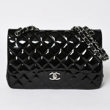 画像をギャラリービューアに読み込む, 極美品 CHANEL シャネル デカマトラッセ30 Wフラップ Wチェーンショルダーバッグ 15番台 ココマーク パテントレザー SV金具 中古 4a004962