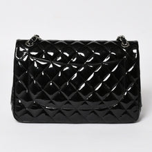 画像をギャラリービューアに読み込む, 極美品 CHANEL シャネル デカマトラッセ30 Wフラップ Wチェーンショルダーバッグ 15番台 ココマーク パテントレザー SV金具 中古 4a004962