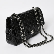 画像をギャラリービューアに読み込む, 極美品 CHANEL シャネル デカマトラッセ30 Wフラップ Wチェーンショルダーバッグ 15番台 ココマーク パテントレザー SV金具 中古 4a004962