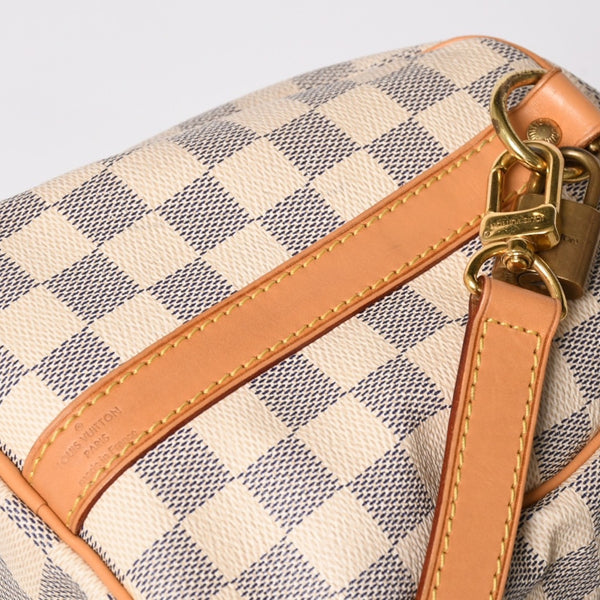 LOUIS VUITTON ルイヴィトン スピーディバンドリエール30 N41373 ダミエアズールキャンバス ホワイト ブラウン 美品 中古 4a004955