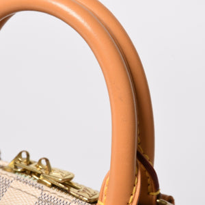 LOUIS VUITTON ルイヴィトン スピーディバンドリエール30 N41373 ダミエアズールキャンバス ホワイト ブラウン 美品 中古 4a004955