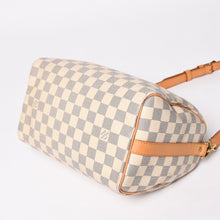 画像をギャラリービューアに読み込む, LOUIS VUITTON ルイヴィトン スピーディバンドリエール30 N41373 ダミエアズールキャンバス ホワイト ブラウン 美品 中古 4a004955