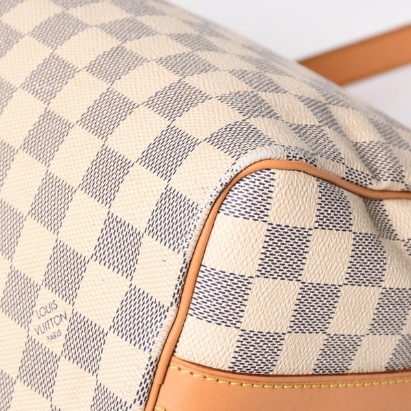 LOUIS VUITTON ルイヴィトン スピーディバンドリエール30 N41373 ダミエアズールキャンバス ホワイト ブラウン 美品 中古 4a004955