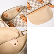 画像をギャラリービューアに読み込む, LOUIS VUITTON ルイヴィトン スピーディバンドリエール30 N41373 ダミエアズールキャンバス ホワイト ブラウン 美品 中古 4a004955