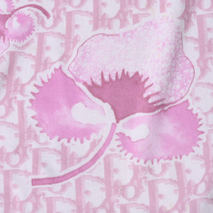 Christian Dior V-neck short sleeve T-shirt 5P16155953 Size 38 Trotter pattern All over pattern Pink Galliano period Good condition Used 4a004999