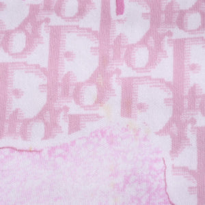 Christian Dior V-neck short sleeve T-shirt 5P16155953 Size 38 Trotter pattern All over pattern Pink Galliano period Good condition Used 4a004999