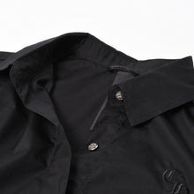 画像をギャラリービューアに読み込む, 新品未使用 CHROME HEARTS クロムハーツ 長袖シャツ サイズS クロスボールボタン ブラック シルバー925 CHロゴ刺繍 中古 4a004936