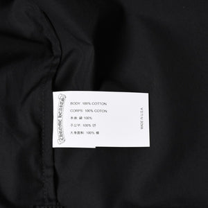 新品未使用 CHROME HEARTS クロムハーツ 長袖シャツ サイズS クロスボールボタン ブラック シルバー925 CHロゴ刺繍 中古 4a004936