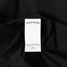画像をギャラリービューアに読み込む, 新品未使用 CHROME HEARTS クロムハーツ 長袖シャツ サイズS クロスボールボタン ブラック シルバー925 CHロゴ刺繍 中古 4a004936