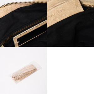BALENCIAGA バレンシアガ ザ・シティ 115748 ハンドバッグ ショルダーバッグ 2WAY レザー ベージュ 良品 中古 4a004668