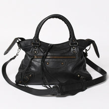 画像をギャラリービューアに読み込む, BALENCIAGA バレンシアガ ザ・タウン 240579 ハンドバッグ ショルダーバッグ 2WAY ブラック レザー 美品 中古 4a004687